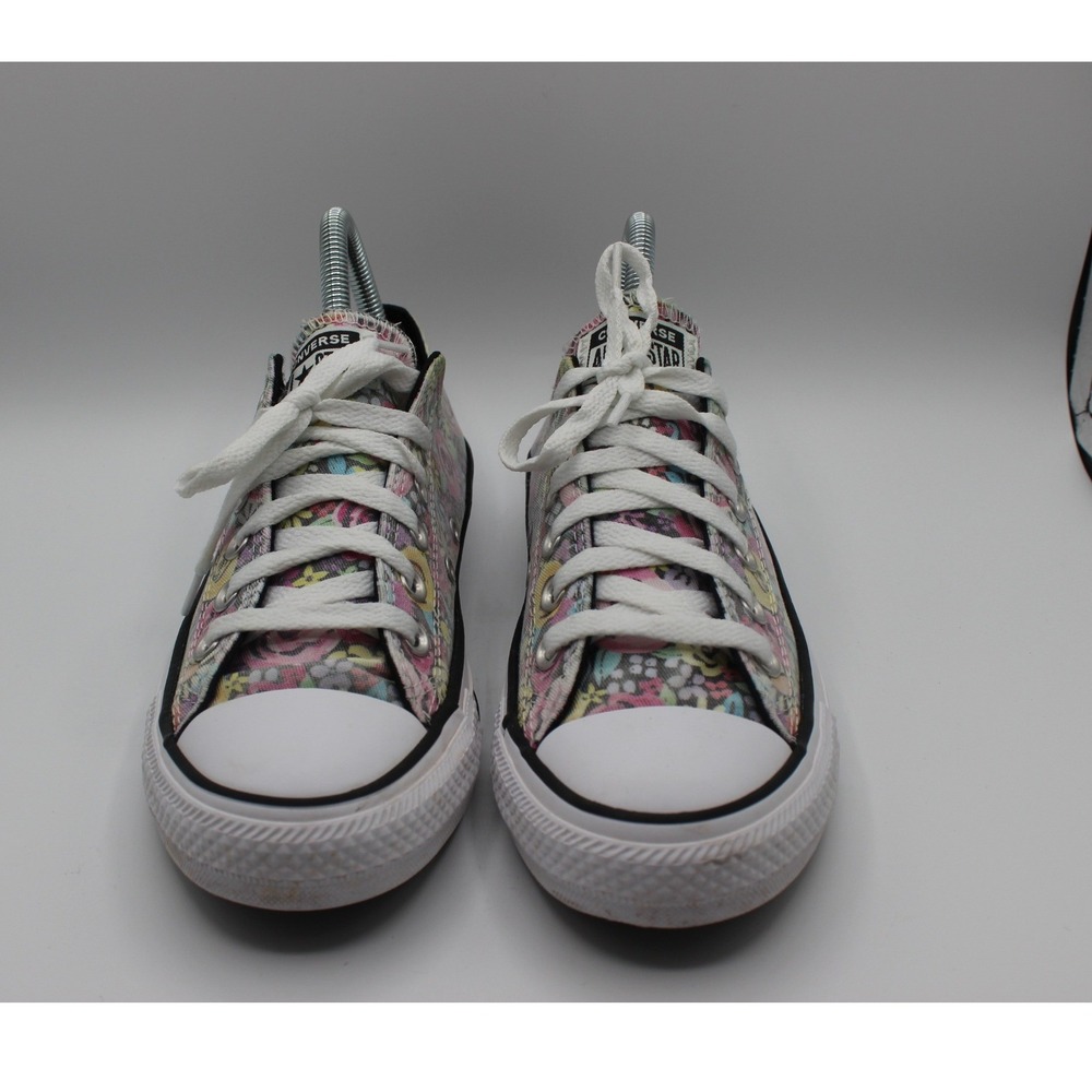 Converse Chuck Taylor All Star Low Top Floral Multi Color Womens 8 Mens 6 - Picture 2 of 7